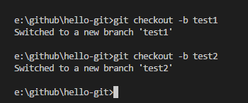 2.分别创建test1,test2